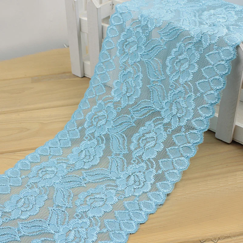 5M/lot 15.4cm wide Pink light blue stretch embroidered lace diy soft thick dress decorative skirt curtain lace AC574
5M/lot 15.4cm wide Pink light blue stretch embroidered lace diy soft thick dress decorative skirt curtain lace AC574