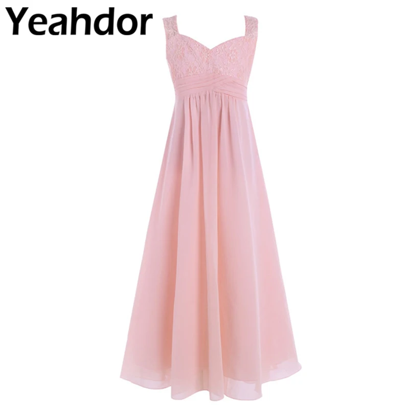 Girls Chiffon Floral Lace Flower Girl Dress Lace Shoulder Straps Ruched for Wedding Pageant Birthday Party Princess Dress
Girls Chiffon Floral Lace Flower Girl Dress Lace Shoulder Straps Ruched for Wedding Pageant Birthday Party Princess Dress