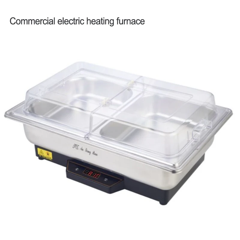 110v/220v Stainless steel Buffet stove Electric heating temperature adjustable furnace with visible transparent cover Commercial
110v/220v Stainless steel Buffet stove Electric heating temperature adjustable furnace with visible transparent cover Commercial