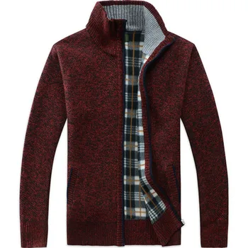 Fall/winter 2019 new men's fashion coat faux fur cardigan jacket men's zip knit thick coat thermal casual knit m-3xl 
Fall/winter 2019 new men's fashion coat faux fur cardigan jacket men's zip knit thick coat thermal casual knit m-3xl