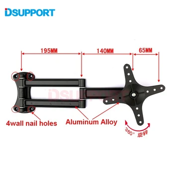 Aluminum Alloy 360 Degree Full Rotation Retractable 14-27 inch Monitor Holder Arm LCD LED Flat Panel TV Wall Mount
Aluminum Alloy 360 Degree Full Rotation Retractable 14-27 inch Monitor Holder Arm LCD LED Flat Panel TV Wall Mount