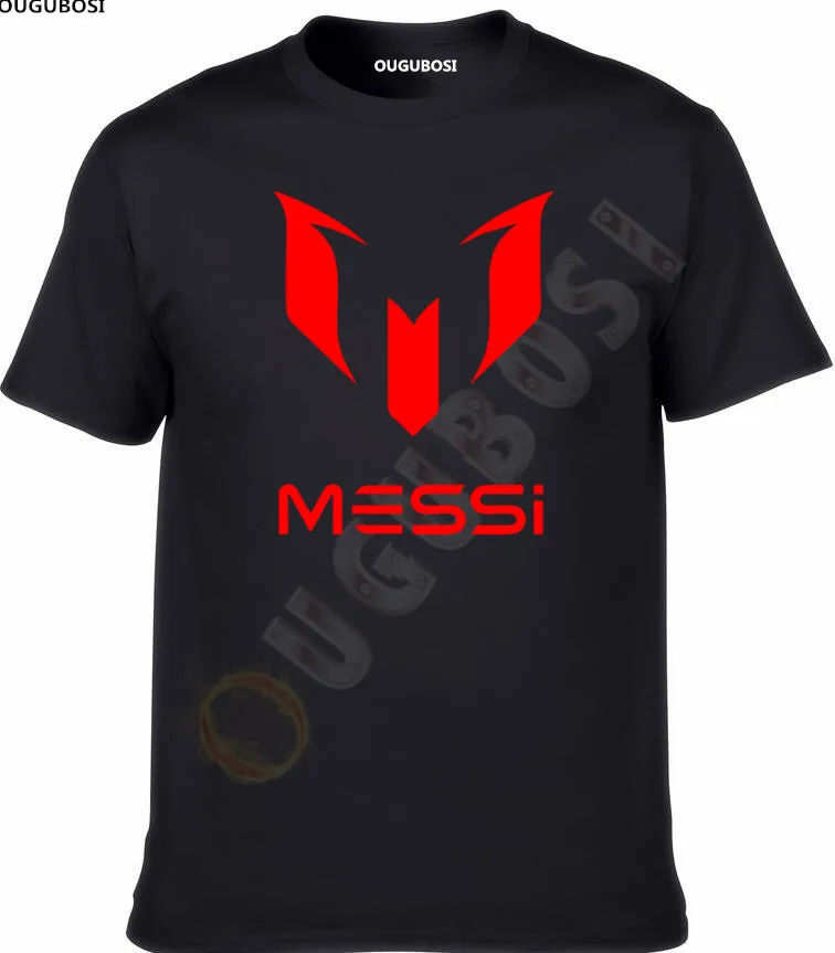 

Lionel Messi T Shirt Barcelona Men's Short Sleeve Messi T-shirt 100% Cotton Tshirt Tops Argentina Jersey For Fans Tee TShirt