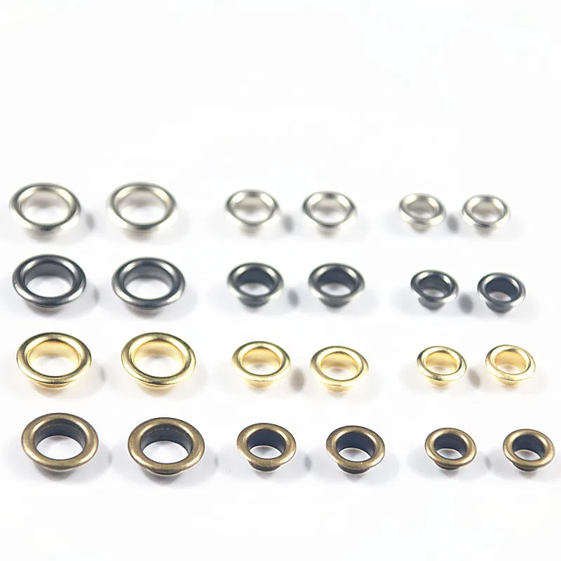 50pcs 5MM 6MM 8MM Metal Eyelets For Scrapbooking DIY Embelishment Homework Clothes Shoes Curtains Sewing Garment Press Eyelets
50pcs 5MM 6MM 8MM Metal Eyelets For Scrapbooking DIY Embelishment Homework Clothes Shoes Curtains Sewing Garment Press Eyelets