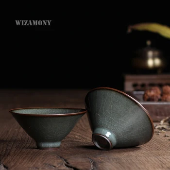WIZAMONY 2PCS Handmade Longquan celadon Tea Beauty Teaset Teacup Teapot Tea Cup Iron Body Crackle Glaze chinese porcelain
WIZAMONY 2PCS Handmade Longquan celadon Tea Beauty Teaset Teacup Teapot Tea Cup Iron Body Crackle Glaze chinese porcelain