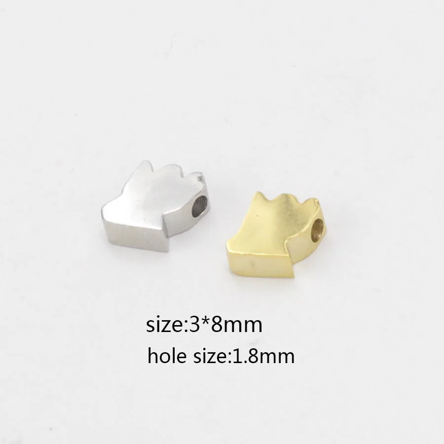 Fnixtar Mirror Polished Stainless Steel European Angle Charm Beads 1.8mm Small Hole Spacer DIY Charm Jewelry 3*8mm 20piece/lot
Fnixtar Mirror Polished Stainless Steel European Angle Charm Beads 1.8mm Small Hole Spacer DIY Charm Jewelry 3*8mm 20piece/lot