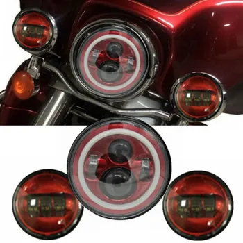 Red / Orange / Blue Set 7 Inch for Harley Moto LED Headlight DRL + 4-1/2" Fog Light Passing Lamps For Harley Davidson Motorcycle 
Red / Orange / Blue Set 7 Inch for Harley Moto LED Headlight DRL + 4-1/2" Fog Light Passing Lamps For Harley Davidson Motorcycle