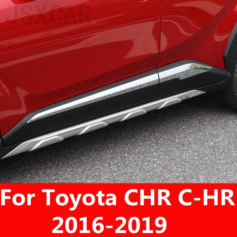 Для Toyota CHR C HR 2016 2019 Модифицированная специальная внешняя боковая юбка