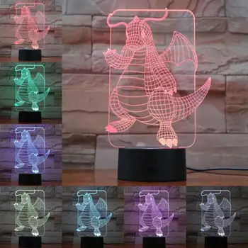 Cartoon 3D Lamp Pokemon Game Figures Dragonite Kairyu Night Light LED Bulb Multicolor Children's Gift Kid Toy Holiday Gadgets
Cartoon 3D Lamp Pokemon Game Figures Dragonite Kairyu Night Light LED Bulb Multicolor Children's Gift Kid Toy Holiday Gadgets