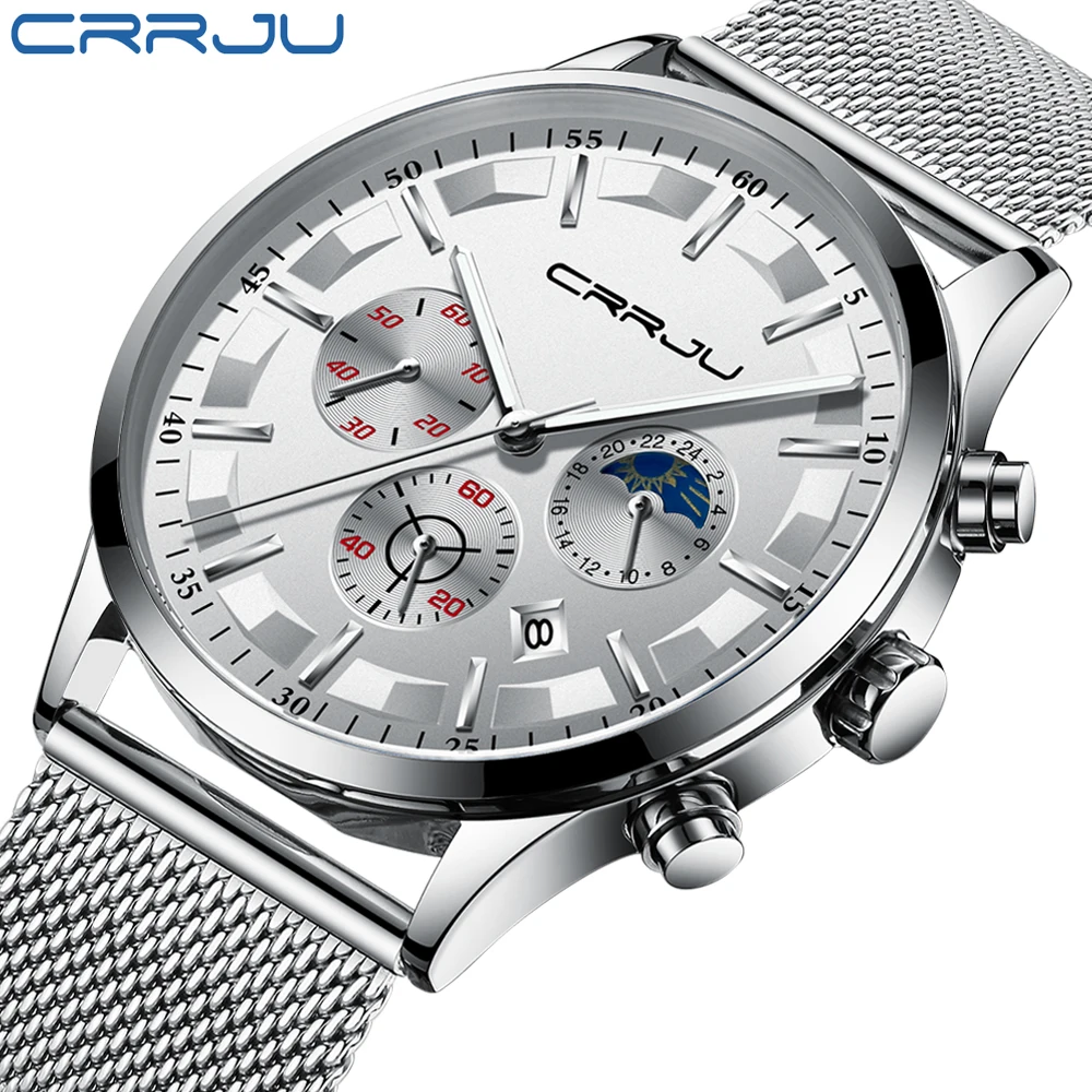 Relogio Masculino CRRJU 2019 New Fashion Top Luxury Brand Classical Sport Chronograph Quartz Watches Business Date Clock for Man
Relogio Masculino CRRJU 2019 New Fashion Top Luxury Brand Classical Sport Chronograph Quartz Watches Business Date Clock for Man