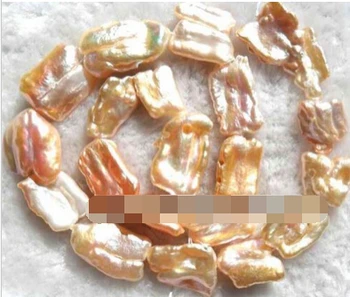 wan 00506 light orange natural freshwater pearl freeform Loose Beads 15" 14-18mm
wan 00506 light orange natural freshwater pearl freeform Loose Beads 15" 14-18mm