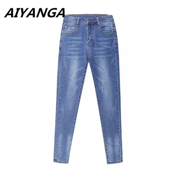 2018 New Woman Denim Pencil Pants Streetwear Stretchy Jeans High Waist Pants Women High Waist Jeans Spring Autumn 25-32 
2018 New Woman Denim Pencil Pants Streetwear Stretchy Jeans High Waist Pants Women High Waist Jeans Spring Autumn 25-32