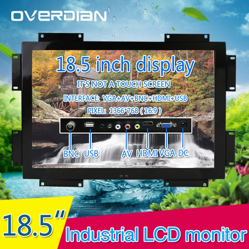 18.5inch/18" VGA/HDMI/BNC/AV/USB Connector Iron Frame LCD Monitor/Display Non-Touch Screen Computer Monitor Widescreen Screen
18.5inch/18" VGA/HDMI/BNC/AV/USB Connector Iron Frame LCD Monitor/Display Non-Touch Screen Computer Monitor Widescreen Screen
