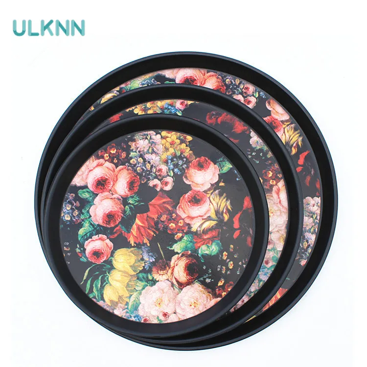European PS Serving Tray Restaurant Tea Tray Imitation Wood-grain Plate Sushi Platter hotel Creative Tableware Rose Picture
European PS Serving Tray Restaurant Tea Tray Imitation Wood-grain Plate Sushi Platter hotel Creative Tableware Rose Picture