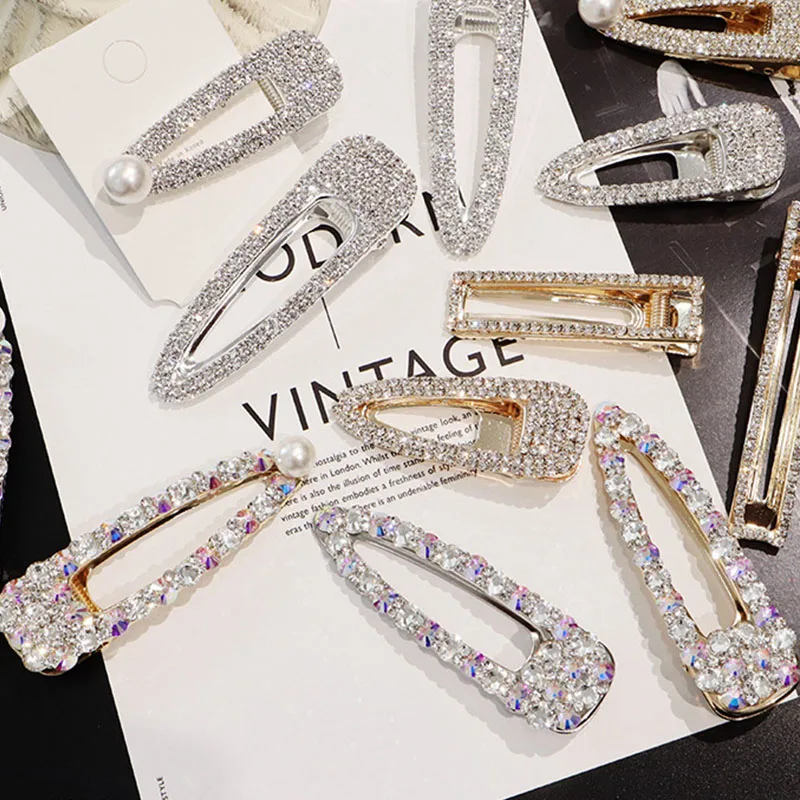Fashion Flash Luxury Diamond Crystal Barrette Pearl Elegant Women Hair Clips for Hair Barrettes Clip Hairpin Hair Accessories
Fashion Flash Luxury Diamond Crystal Barrette Pearl Elegant Women Hair Clips for Hair Barrettes Clip Hairpin Hair Accessories