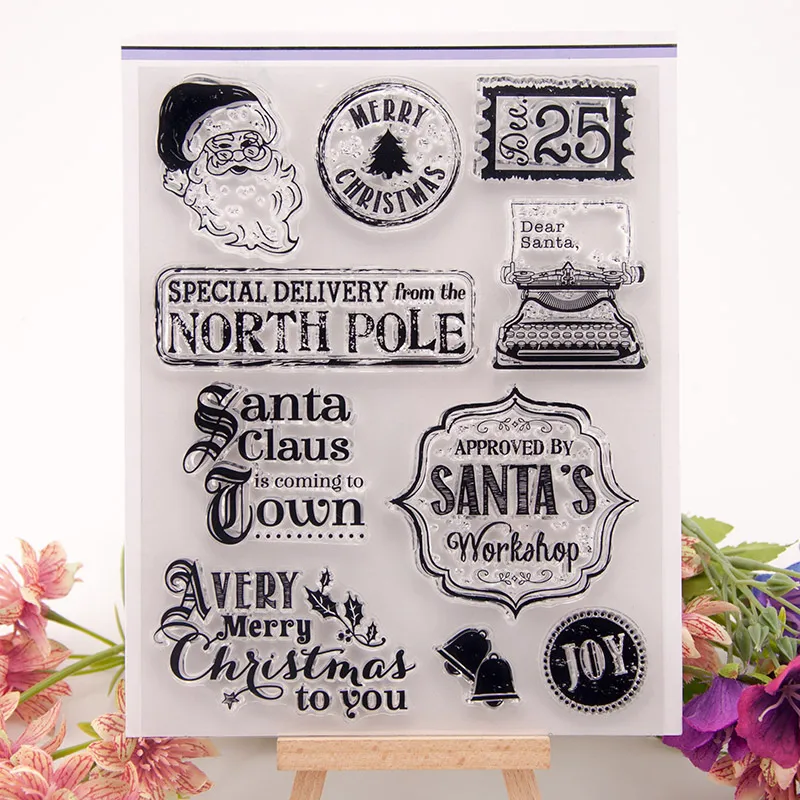Santa Clause Christmas Words Transparent Clear Silicone Stamp Seal DIY Scrapbooking Photo Album Decorative Clear Stamp Sheets
Santa Clause Christmas Words Transparent Clear Silicone Stamp Seal DIY Scrapbooking Photo Album Decorative Clear Stamp Sheets