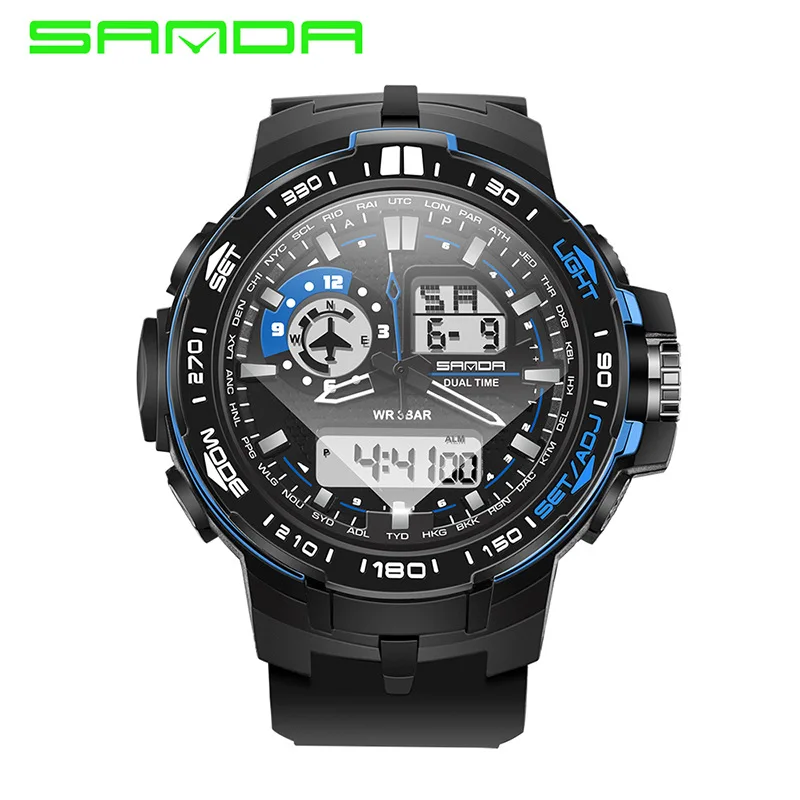Sanda Outdoor Waterproof Men Watch Running Climbing Sports Watches Teenager Male Clock 737
Sanda Outdoor Waterproof Men Watch Running Climbing Sports Watches Teenager Male Clock 737