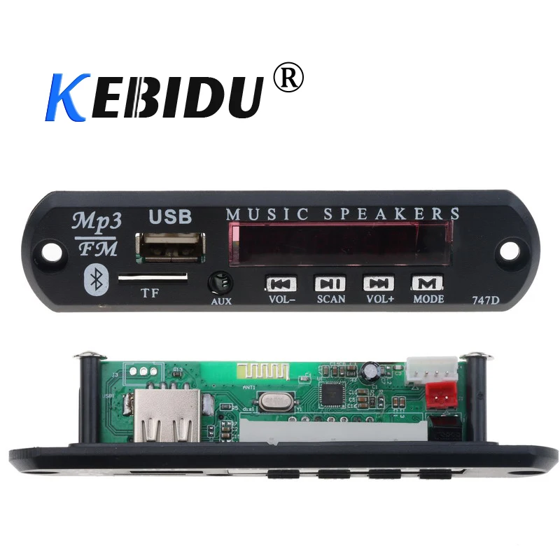Kebidu Car MP3 WMA Decoder Board Wireless Bluetooth Audio Module USB TF Radio 12V With Remote Control Wholesale for Car
Kebidu Car MP3 WMA Decoder Board Wireless Bluetooth Audio Module USB TF Radio 12V With Remote Control Wholesale for Car