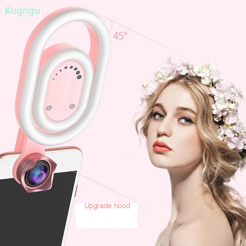 Kogngu 56 LED Lamp Selfie Light Flash Wide Angle Phone Lens Flashlight LED Selfie Light Clip-on Macro Lens
Kogngu 56 LED Lamp Selfie Light Flash Wide Angle Phone Lens Flashlight LED Selfie Light Clip-on Macro Lens