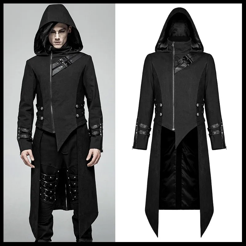 PUNK RAVE Men Punk Vision Detachable Two-Piece Hooded Long Coat Men Cool Stage Perform Trench Coat
PUNK RAVE Men Punk Vision Detachable Two-Piece Hooded Long Coat Men Cool Stage Perform Trench Coat