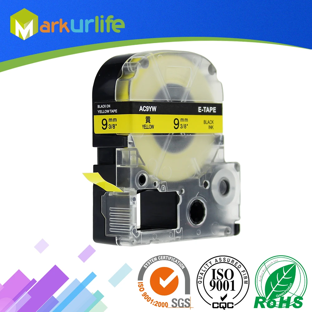 1 Pack SC9RY Compatible For Epson Labelworks LW-300 LW-400 LW-500 LW-600 Label Maker Tape Refill Cartridge Black on Yellow 9mm
1 Pack SC9RY Compatible For Epson Labelworks LW-300 LW-400 LW-500 LW-600 Label Maker Tape Refill Cartridge Black on Yellow 9mm