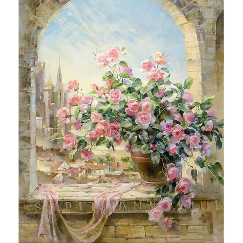 Window View Flower DIY Digital Painting By Numbers Modern Wall Art Canvas Painting Unique Gift Home Decor 40x50cm
Window View Flower DIY Digital Painting By Numbers Modern Wall Art Canvas Painting Unique Gift Home Decor 40x50cm