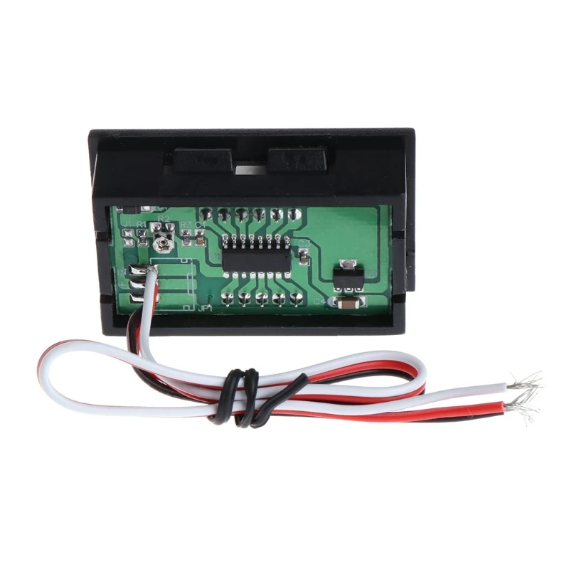 ZHOUMO DC 0-100V 3-Draht-Voltmeter-LED 0,56 Zoll Digitaler Spannungsmesser-Panel-Monitor-Tester