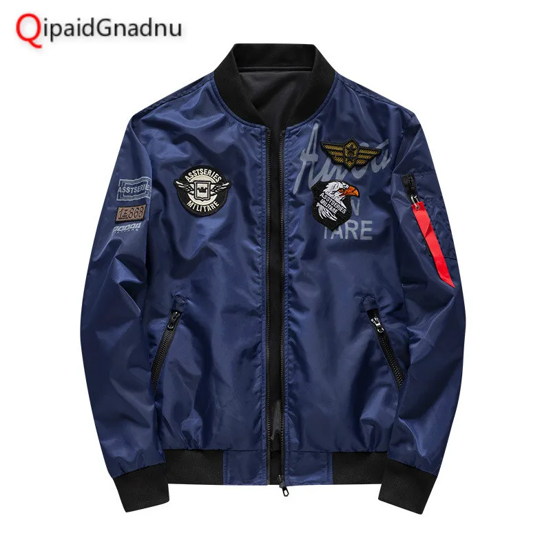 2019 Bomber Jacket Men Big Size S-6xl Pilot Patches Green Two-side Wear Thick Pilot Bomber Jacket Men Windbreaker Jacket Men
2019 Bomber Jacket Men Big Size S-6xl Pilot Patches Green Two-side Wear Thick Pilot Bomber Jacket Men Windbreaker Jacket Men