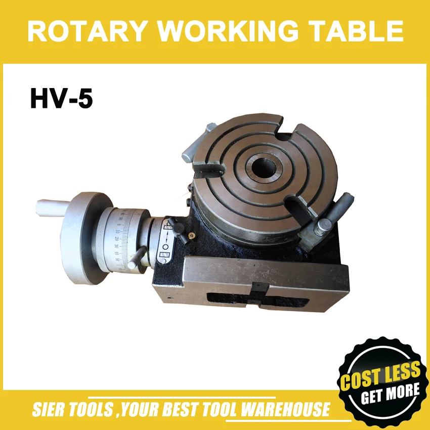 HV-5 Vertical and Horizontal Rotary Working Table/125mm Dia Mill&Drill Machine Working Table
HV-5 Vertical and Horizontal Rotary Working Table/125mm Dia Mill&Drill Machine Working Table