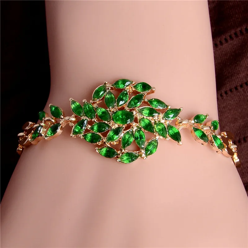 Topkeeping Brand 2018 New Women Fashion Jewelry Concentrated Leaves Shape Multicolor Zircon Bracelet Girls Chic Trendy Bracelets
Topkeeping Brand 2018 New Women Fashion Jewelry Concentrated Leaves Shape Multicolor Zircon Bracelet Girls Chic Trendy Bracelets