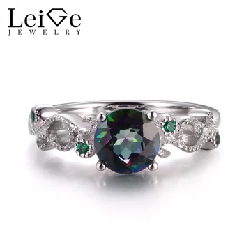 LeiGe Jewelry Genuine Mystic Topaz Rings Engagement Rings Rainbow Topaz Rings Rainbow Gemstone 925 Sterling Silver Vintage Rings
LeiGe Jewelry Genuine Mystic Topaz Rings Engagement Rings Rainbow Topaz Rings Rainbow Gemstone 925 Sterling Silver Vintage Rings