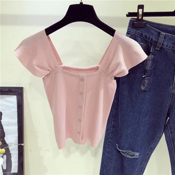 2019 Women Fashion Summer Tank Tops Tee Solid Color Sleeveless Vest Wooden Ear Line Buckle Slim Bottoming Ladies Casual Top
2019 Women Fashion Summer Tank Tops Tee Solid Color Sleeveless Vest Wooden Ear Line Buckle Slim Bottoming Ladies Casual Top