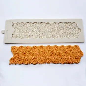 Silicone Rose Flowers Shape Fondant Cake Border Decoration Mold Chocolate Sugar Handmade Soap Mold
Silicone Rose Flowers Shape Fondant Cake Border Decoration Mold Chocolate Sugar Handmade Soap Mold