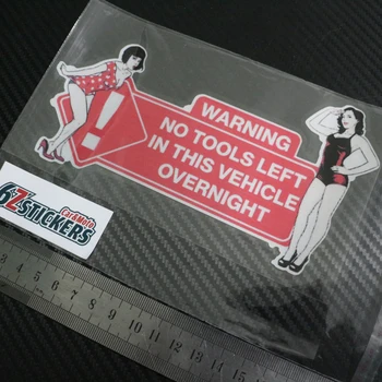 NO TOOLS LEFT IN THIS VEHICLE Vintage Pin Up Reflective stickers Vespa decals
NO TOOLS LEFT IN THIS VEHICLE Vintage Pin Up Reflective stickers Vespa decals