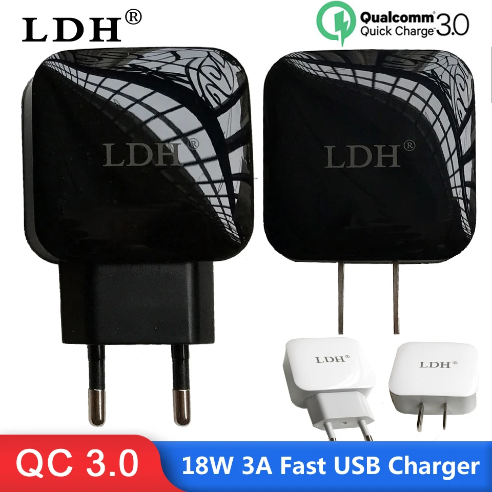 LDH 18W Quick Charger QC 3.0 Fast USB Phone Charger 3A For iphone x 7 8 ipad Samsung Huawei Xiaomi 2.0 Quick Travel Wall Charger
LDH 18W Quick Charger QC 3.0 Fast USB Phone Charger 3A For iphone x 7 8 ipad Samsung Huawei Xiaomi 2.0 Quick Travel Wall Charger