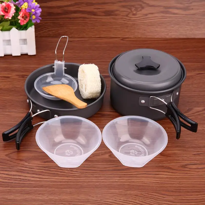 Outdoor Camping Hiking Cookware Bowl Pot Pan Set Camping Kitchen Tools Cover 4pcs Portable Tableware Set Spoon Fork Chopsticks
Outdoor Camping Hiking Cookware Bowl Pot Pan Set Camping Kitchen Tools Cover 4pcs Portable Tableware Set Spoon Fork Chopsticks