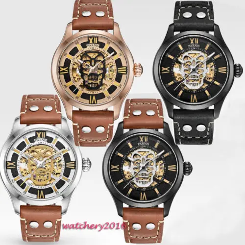 45mm Parnis Hollow Dial Luminous Marks Leather strap Sapphire Glass Luxury Brand Miyota Automatic Movement men's Watch
45mm Parnis Hollow Dial Luminous Marks Leather strap Sapphire Glass Luxury Brand Miyota Automatic Movement men's Watch