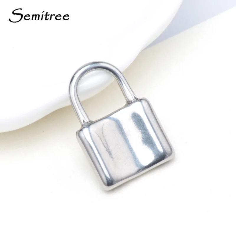 Semitree 5pcs 304 Stainless Steel Lock Necklace Pendant PadLock Charms Handcrafted Accessories DIY Jewelry Making Wholesale
Semitree 5pcs 304 Stainless Steel Lock Necklace Pendant PadLock Charms Handcrafted Accessories DIY Jewelry Making Wholesale