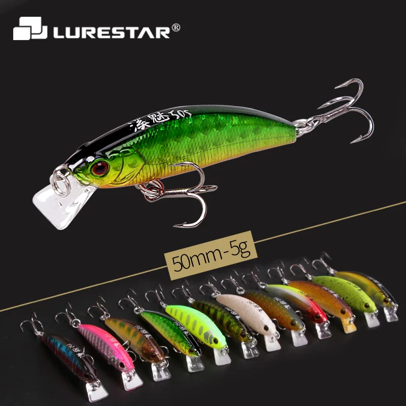 Lurestar 5g 50mm Sinking Action Minnow Fishing Lure VMC Hooks Hard Bait Trout Fishing Tackle UL Japan Mini Wobbler Crankbait
Lurestar 5g 50mm Sinking Action Minnow Fishing Lure VMC Hooks Hard Bait Trout Fishing Tackle UL Japan Mini Wobbler Crankbait