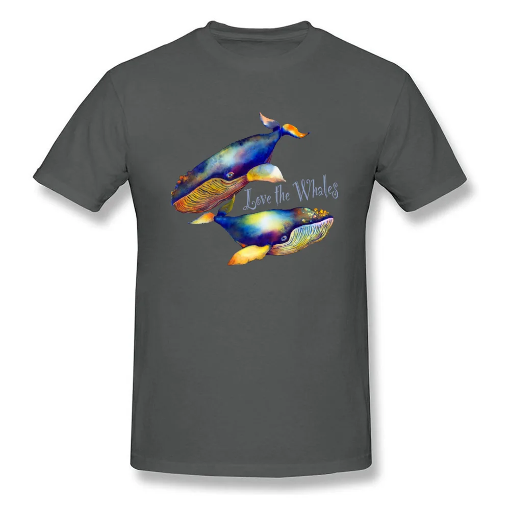 Love the Whales T-shirts Hip Hop Short Sleeve Hip hop 100% Cotton O-Neck Adult Tops Tees cosie Tee Shirt Summer Love the Whales carbon