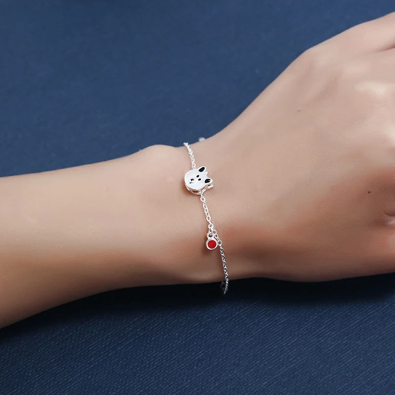 925 Sterling Silver Bracelets For Women Bear Charm Bracelet Adjustable Chain Wedding Anniversary Gift Jewelry Fresh Sweet
925 Sterling Silver Bracelets For Women Bear Charm Bracelet Adjustable Chain Wedding Anniversary Gift Jewelry Fresh Sweet