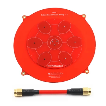 1PC 150mm Triple Feed Patch 5.8GHz 14dBi Pagoda Array FPV Antenna 5.8G Pagoda-pro Antennas w Extension Cable for RC Drone
1PC 150mm Triple Feed Patch 5.8GHz 14dBi Pagoda Array FPV Antenna 5.8G Pagoda-pro Antennas w Extension Cable for RC Drone