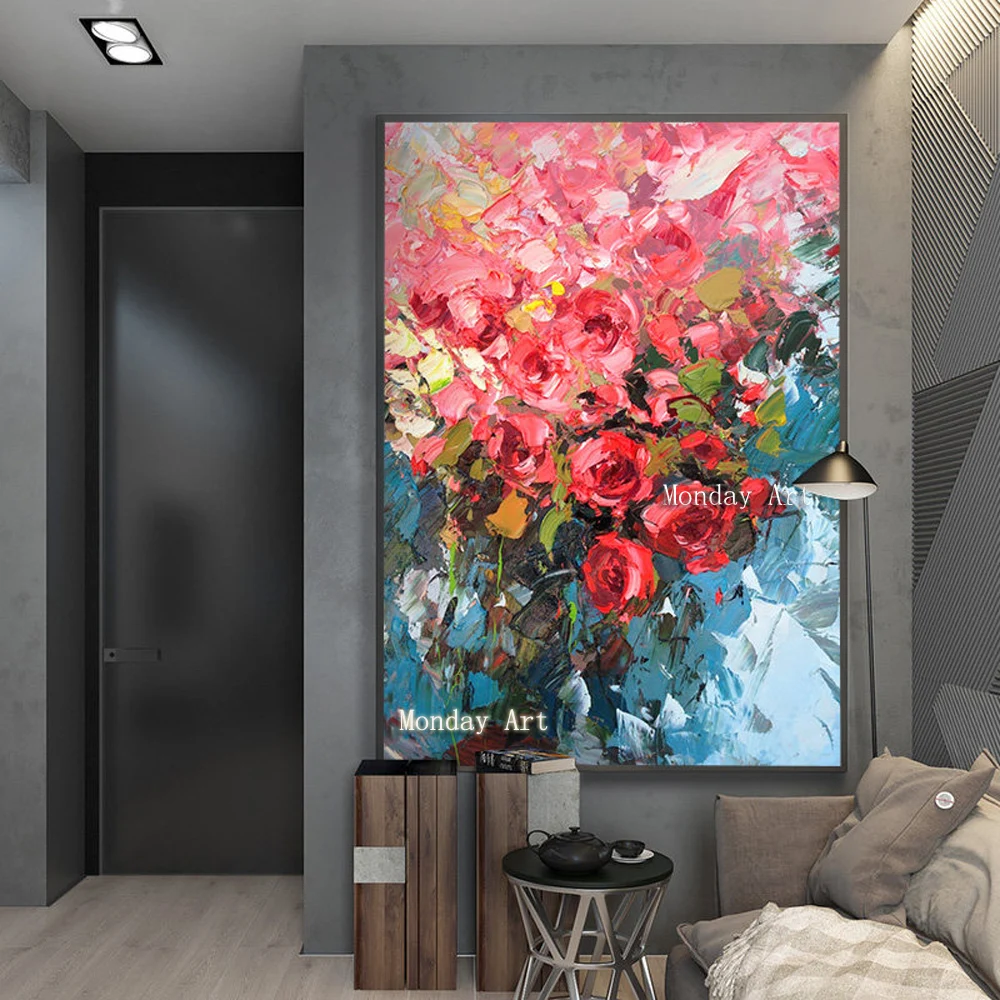 High quality professional artist Handmade Beautiful Color flower Abstract Oil Painting home Decoration Abstract Canvas Painting
High quality professional artist Handmade Beautiful Color flower Abstract Oil Painting home Decoration Abstract Canvas Painting