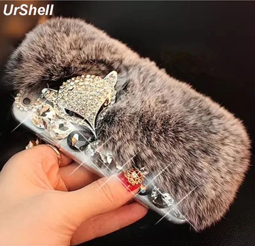Luxury Bling Rhinestones Case For iPhone 11 Pro Max 7 6 6S 8 Plus X Rabbit Fur Cases Cover For iPhone XR XS MAX 7 Shell
Luxury Bling Rhinestones Case For iPhone 11 Pro Max 7 6 6S 8 Plus X Rabbit Fur Cases Cover For iPhone XR XS MAX 7 Shell