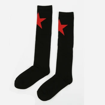 Women Fashion Casual Cotton thigh stocking with Star Preppy style Non-slip Knee Stockings 6 Solid Colors Streched Red Star
Women Fashion Casual Cotton thigh stocking with Star Preppy style Non-slip Knee Stockings 6 Solid Colors Streched Red Star