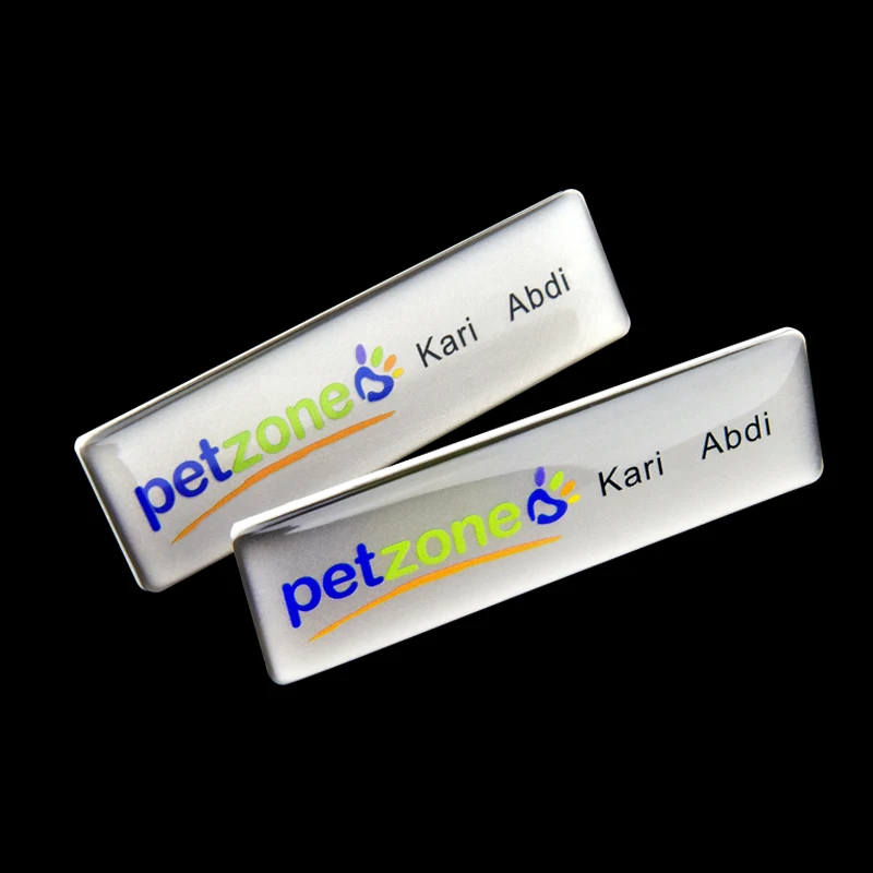 1pc custom staff name tag UV printing epoxy cover personal business ID badge holder with 7*2cm nameplate
1pc custom staff name tag UV printing epoxy cover personal business ID badge holder with 7*2cm nameplate