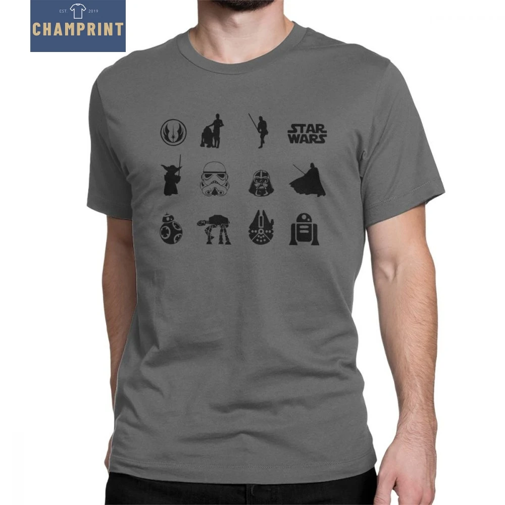 Star Wars T-Shirts Man's Short Sleeved Vintage Style Tees Crew Neck Pure Cotton Clothes Brand T Shirts
Star Wars T-Shirts Man's Short Sleeved Vintage Style Tees Crew Neck Pure Cotton Clothes Brand T Shirts