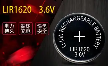 50PCS LIR1620 3.6V Button Type Rechargeable Lithium Battery Lithium Ion Rechargeable Battery
50PCS LIR1620 3.6V Button Type Rechargeable Lithium Battery Lithium Ion Rechargeable Battery