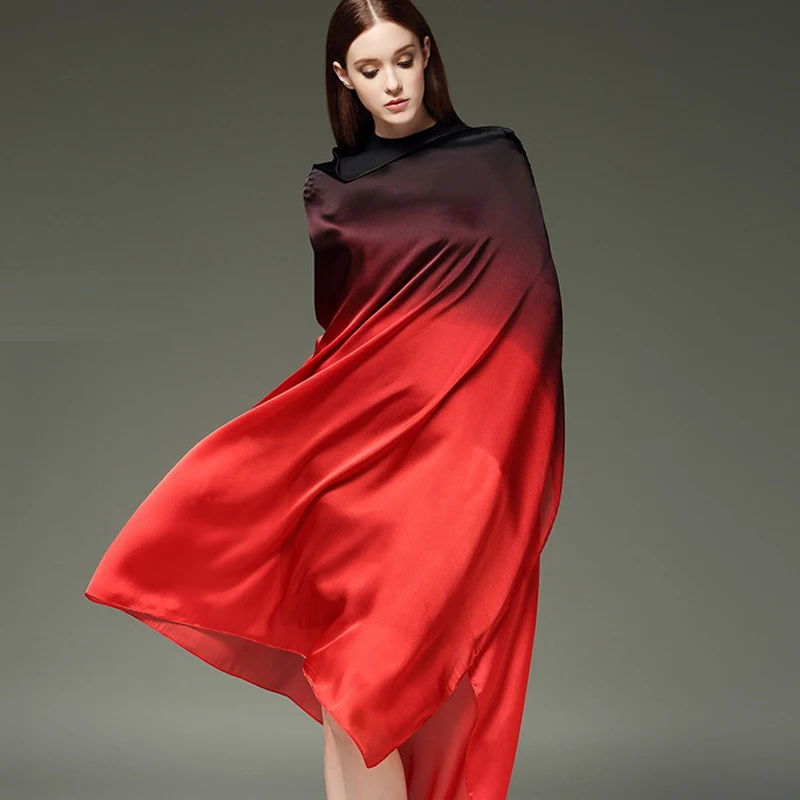 Oversizes Black/Red Shadow Silk Satin Women's Silkworm Fine Large Size Scarf Shawl New Fashion Shawl Sunscreen Scarves 122801
Oversizes Black/Red Shadow Silk Satin Women's Silkworm Fine Large Size Scarf Shawl New Fashion Shawl Sunscreen Scarves 122801