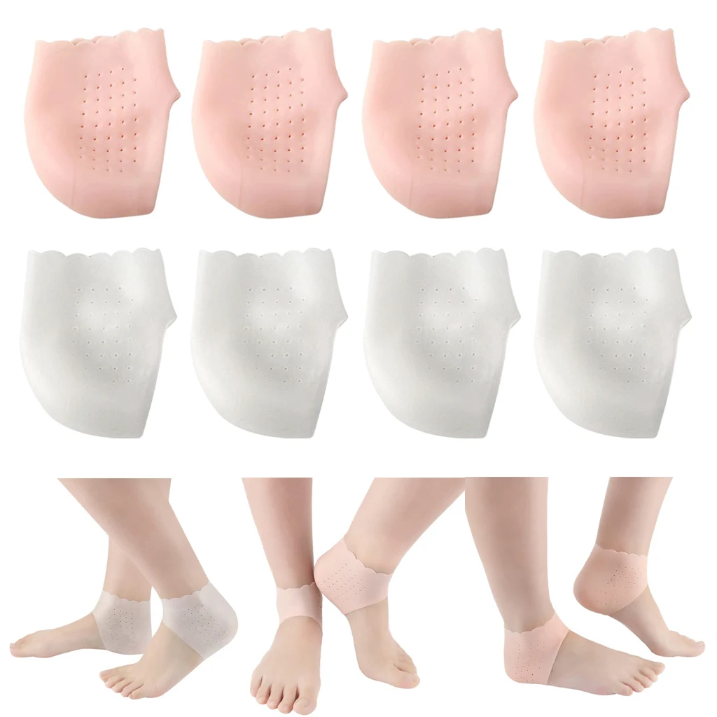 4Pairs Adults Moisturizing Heel Socks Toeless Spa Socks to Heal and Treat Dry 4Pairs Adults Moisturizing Heel Socks Toeless Spa Socks to Heal and Treat Dry