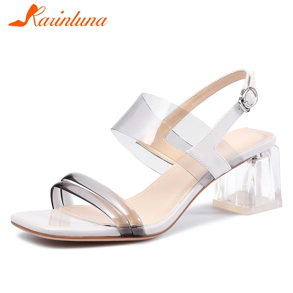 KARINLUNA 2019 New Fashion Sheepskin Insole High Heels Sandals Woman Summer High Heels Woman Shoes Party Women Shoes Woman
KARINLUNA 2019 New Fashion Sheepskin Insole High Heels Sandals Woman Summer High Heels Woman Shoes Party Women Shoes Woman